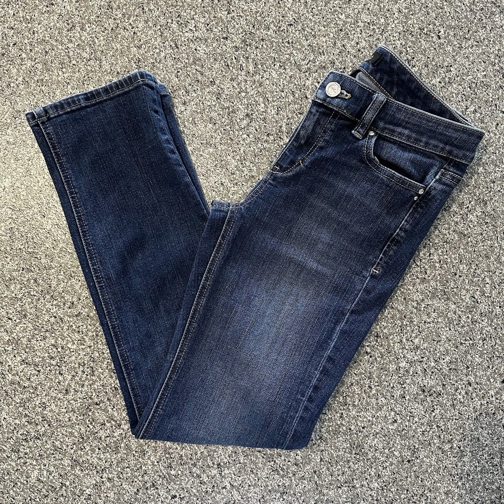 White House Black Market Jeans Blanc Womens‎ Size 2 Embroidered Studded